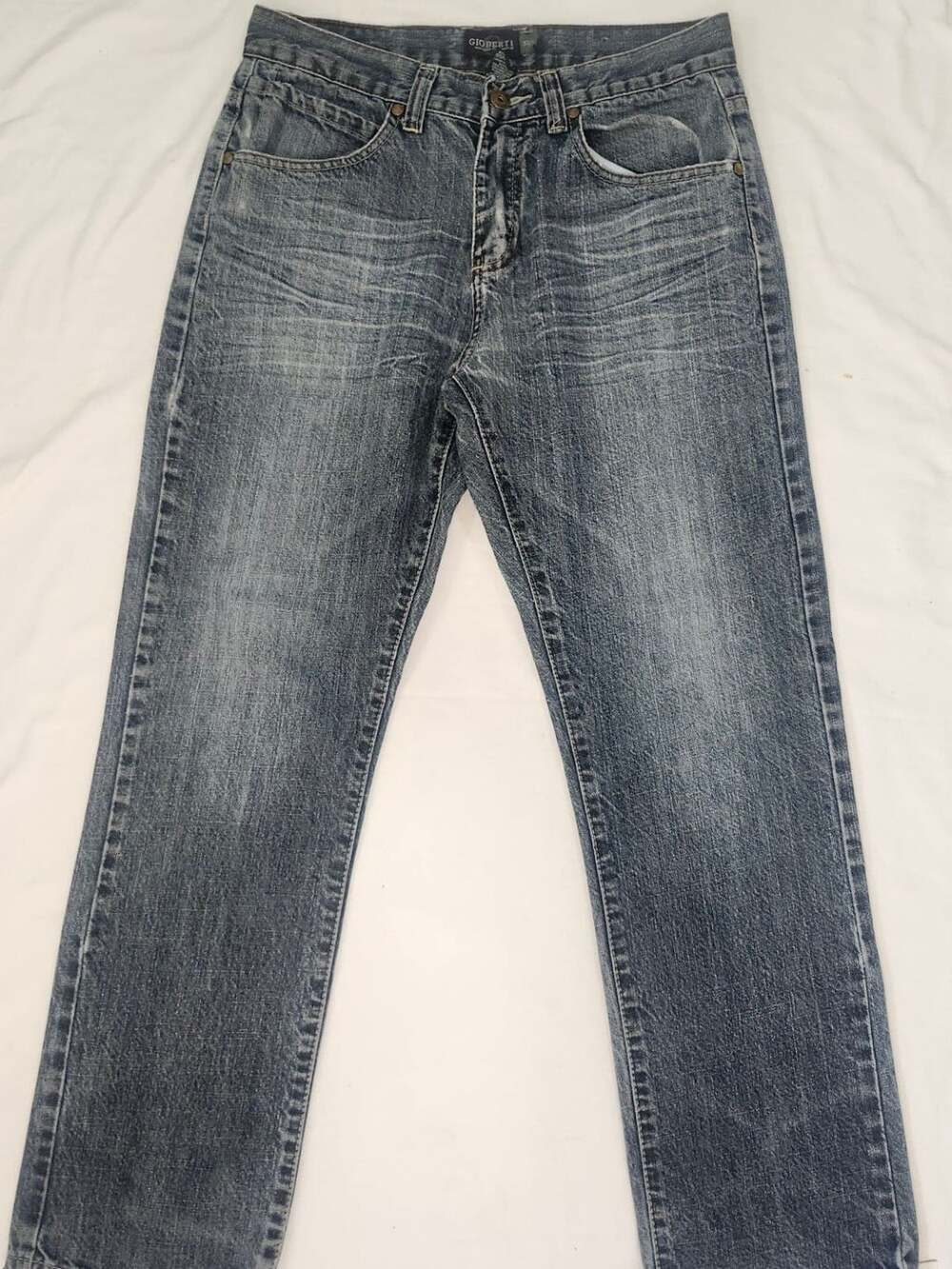 Gioberti Denim Jeans Size 32x30 Distressed Blue Cotton Blend
